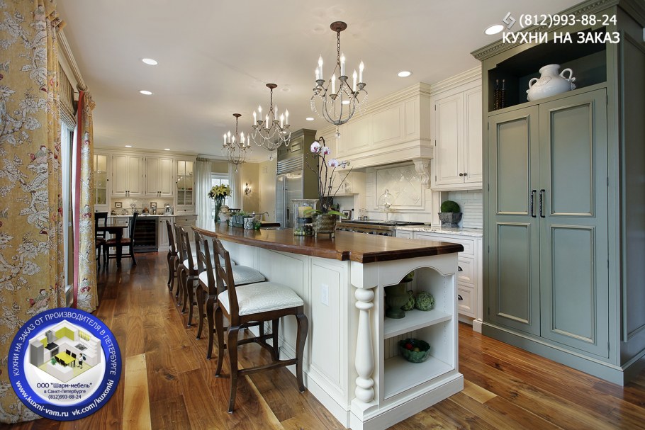 Барная стойка для кухни в стиле Прованс