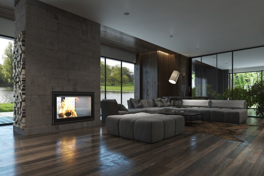 Интерьер загородного дома в стиле Минимализм