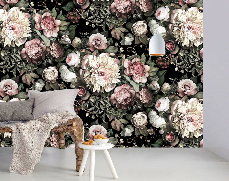 Цветочный принт в интерьере