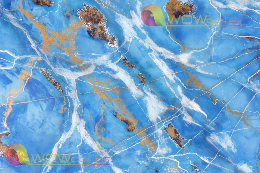 Венецианская штукатурка голубой мрамор