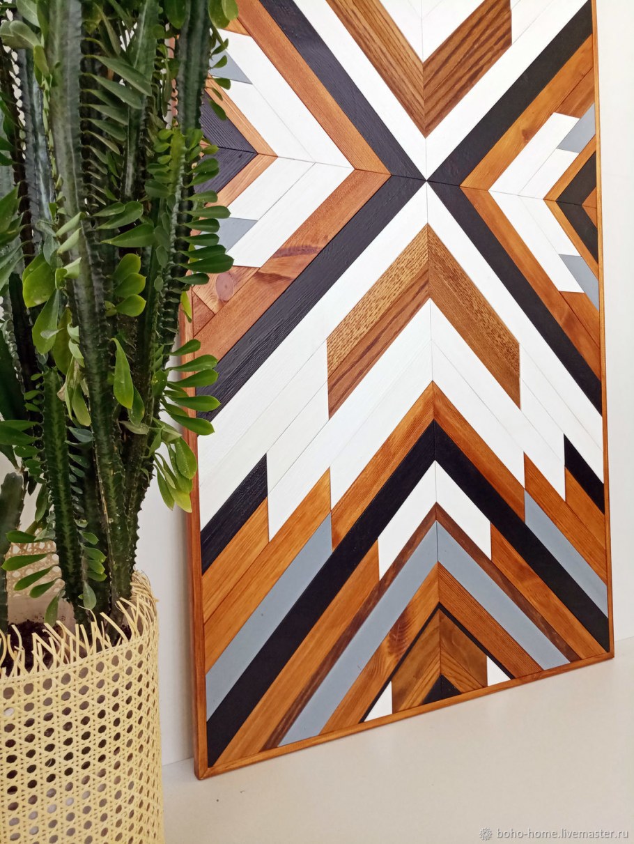 Отделка стен деревянными рейками