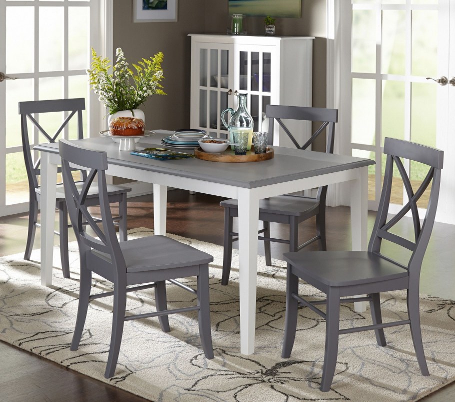 Стол кухонный серый