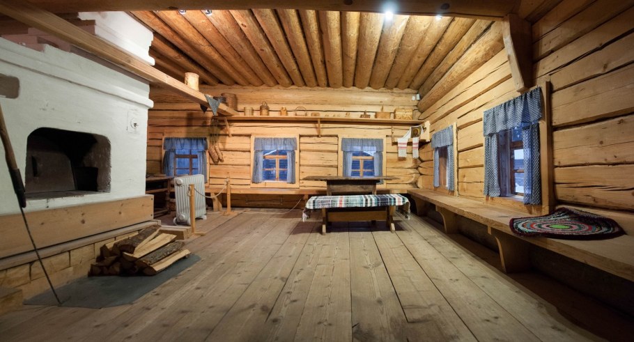 Вологодская область этнографический музей Семенково зима