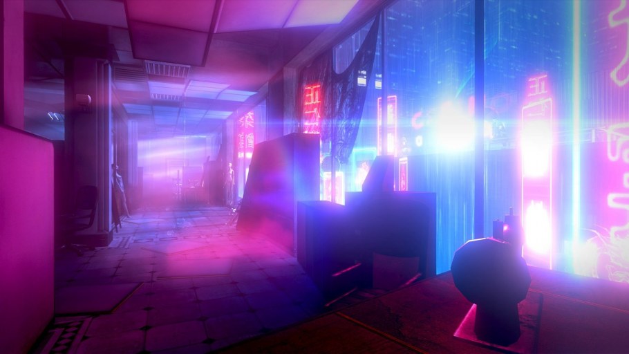 Неоновая комната арт