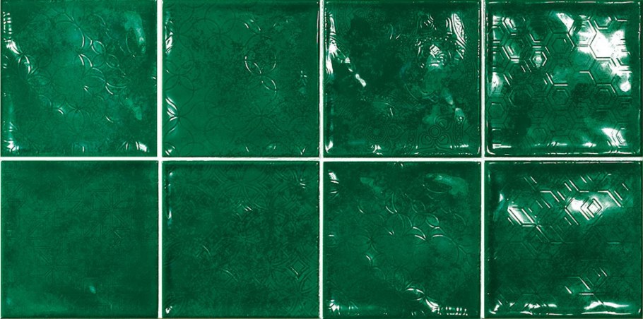 Плитка el barco Chic Verde 15x15 глянцевая