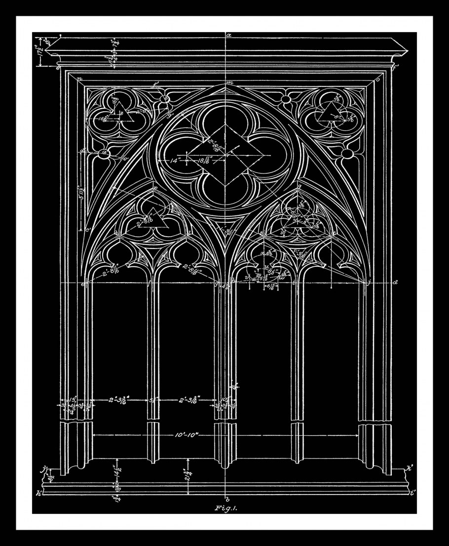 Викторианская Готика узоры окон