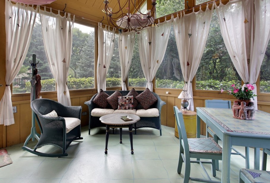 Шторы на веранду