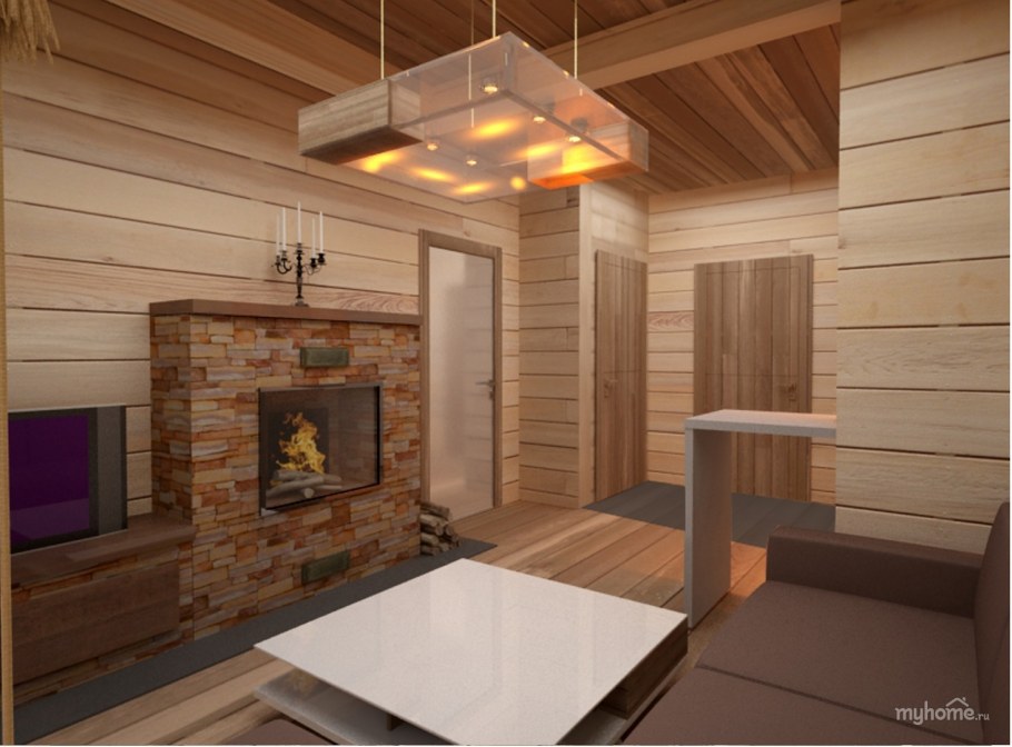 Баня из бруса интерьер внутри