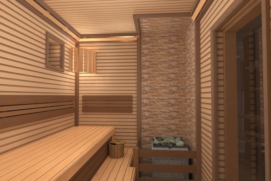 Отделка бани из бруса внутри