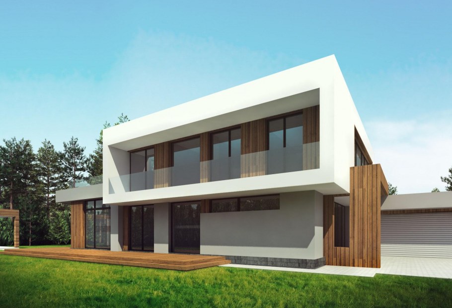 Фасады зданий в стиле минимализма