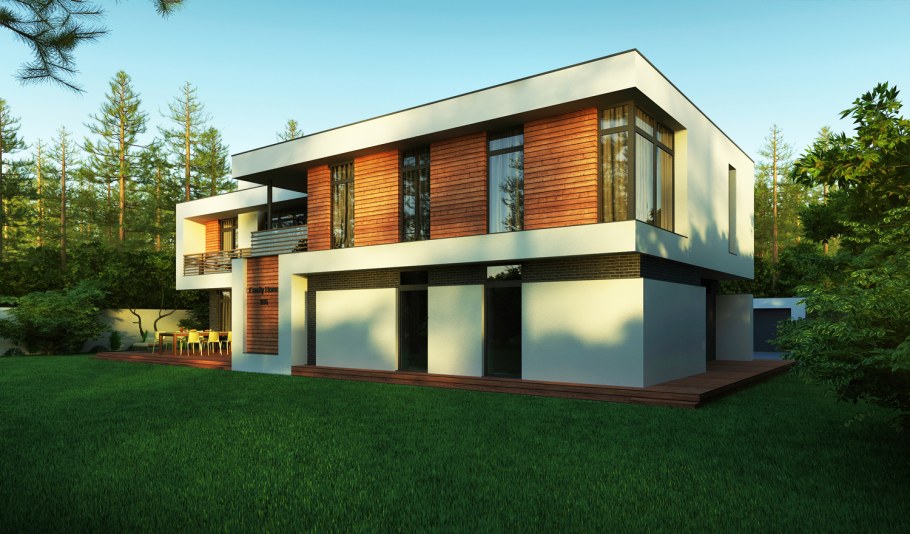 Проект флетхауса с плоской кровлей