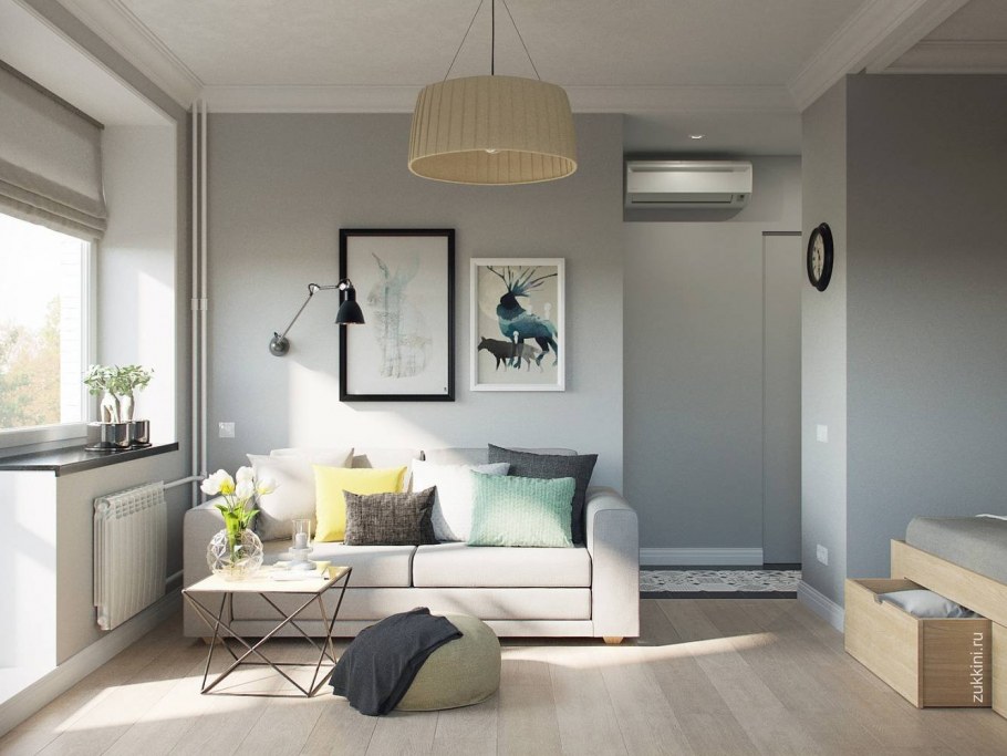 Шкаф в однокомнатной квартире