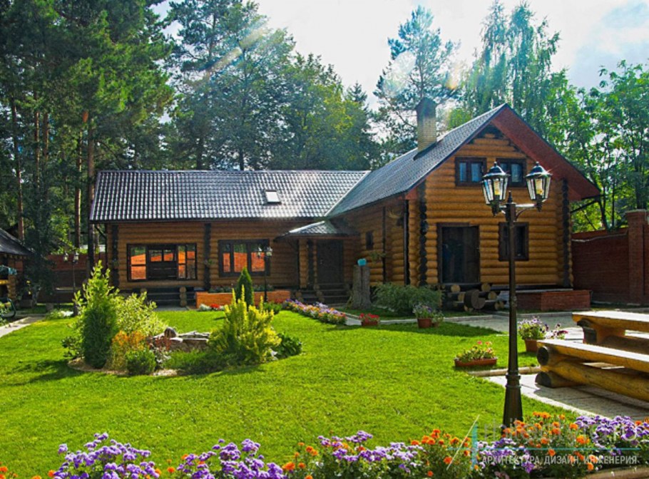 Загородный дом с баней