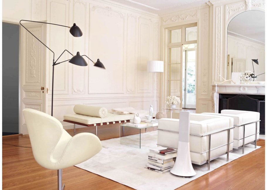 Гостиная в пепельных тонах