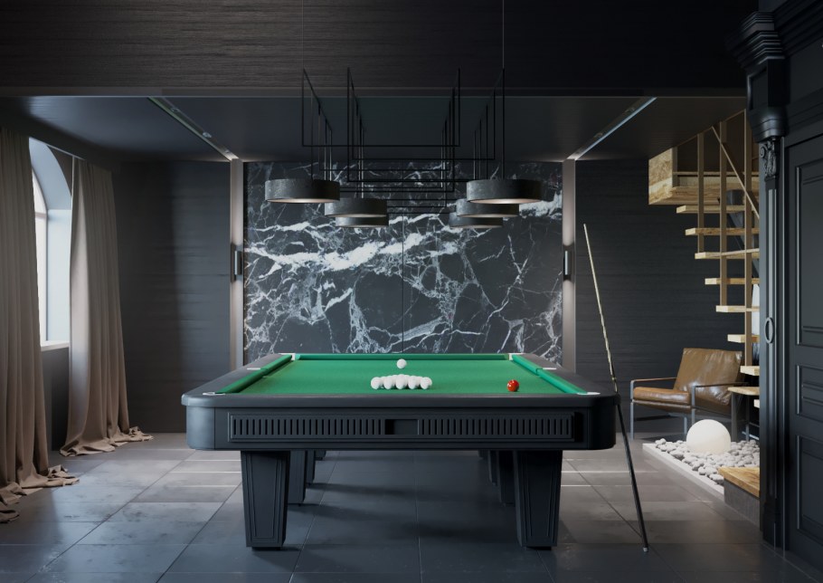 Бильярдная в современном стиле