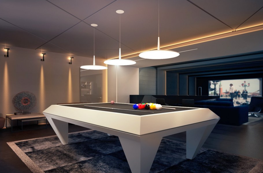Современная бильярдная комната