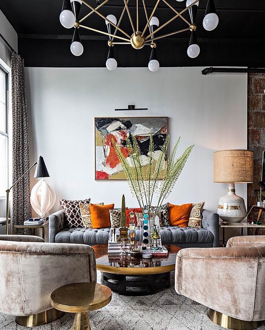 Интерьер комнаты в стиле Эклектика