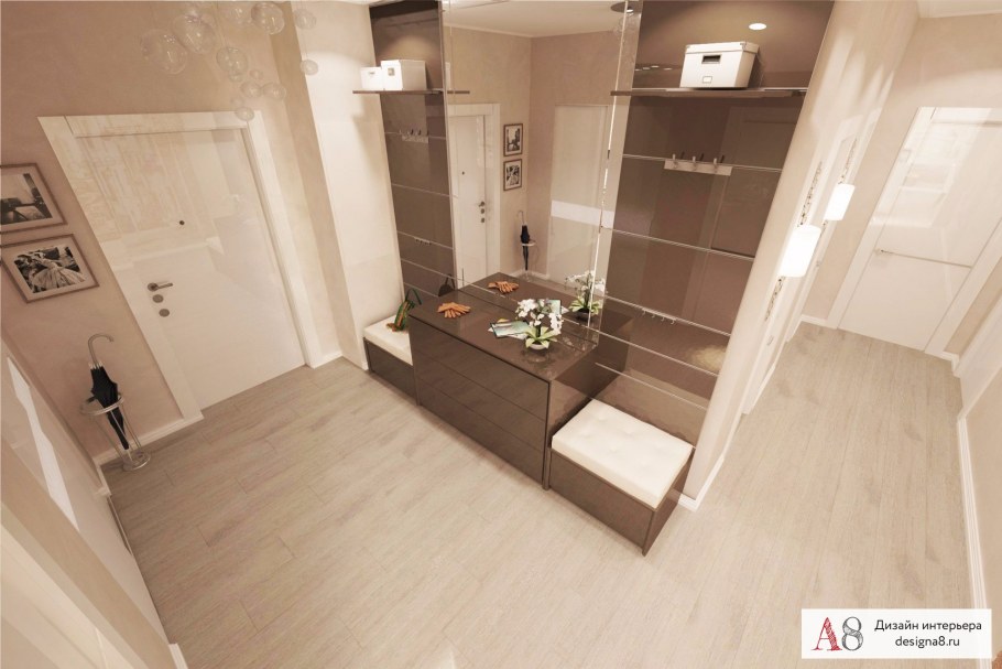 Прихожая в двушке распашонке