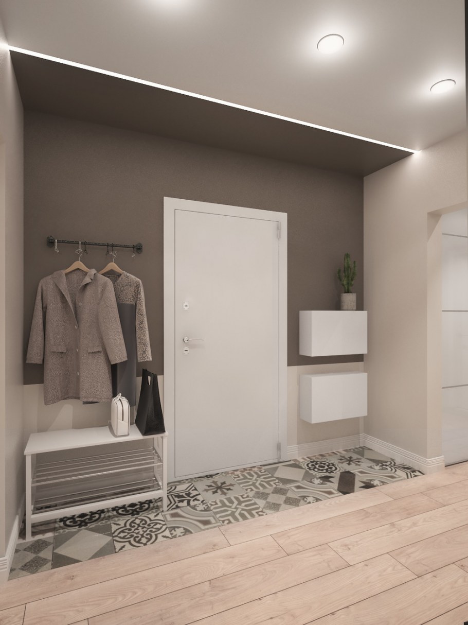 Интерьер прихожей п44т двушка линейка