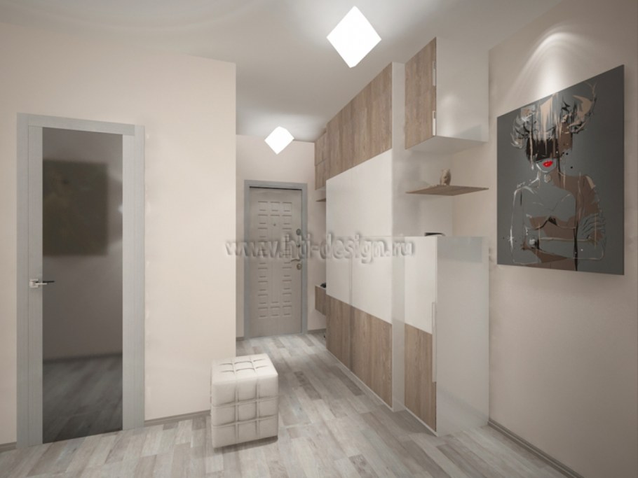 Прихожая в 3-х комнатной п-44т