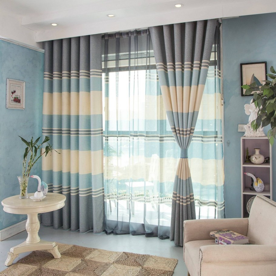 Полосатые шторы