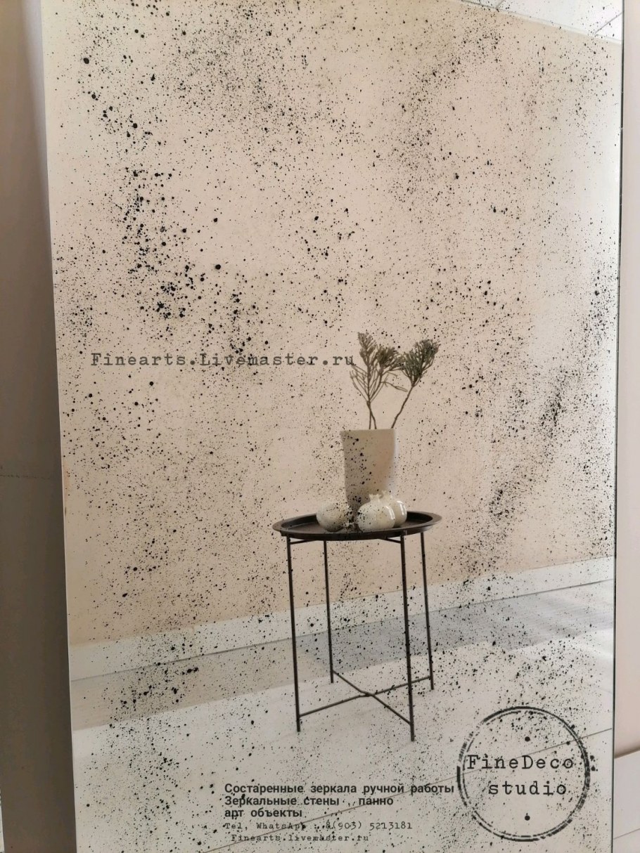 Панно из состаренного зеркала