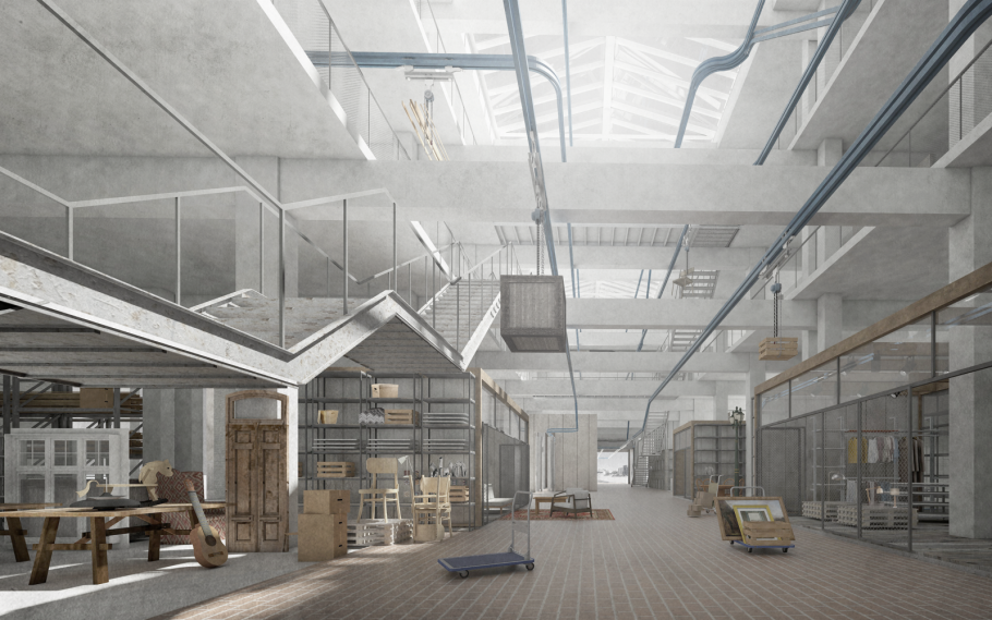 Интерьер промышленного здания