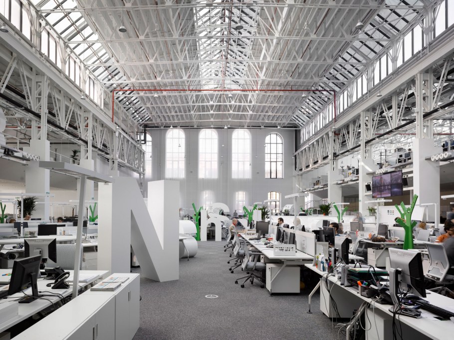 Интерьеры офисов в промышленных зданиях