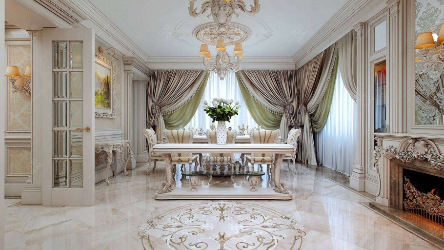 Пол в классическом интерьере