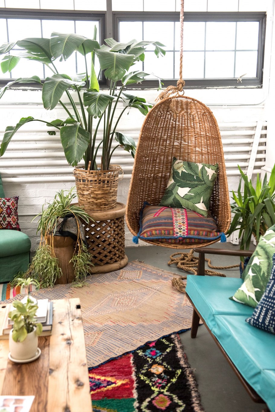 Гостиная бохо Сканди