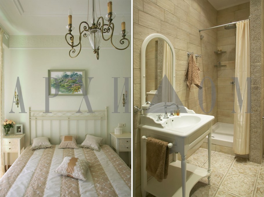 Душевая в стиле Прованс