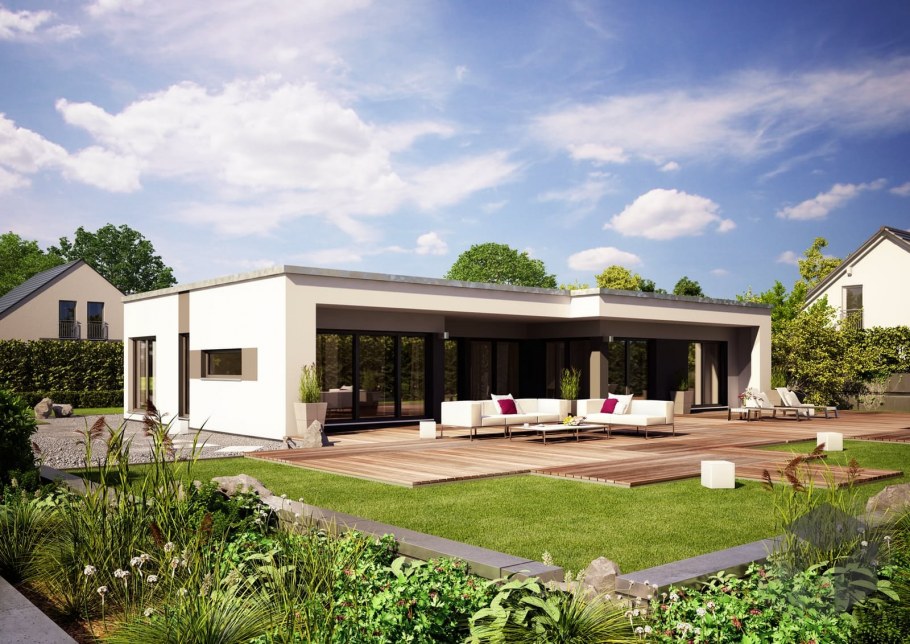 Проект бунгало одноэтажное Модерн