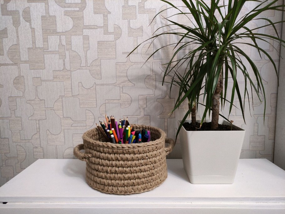 Корзинки из джута икеа