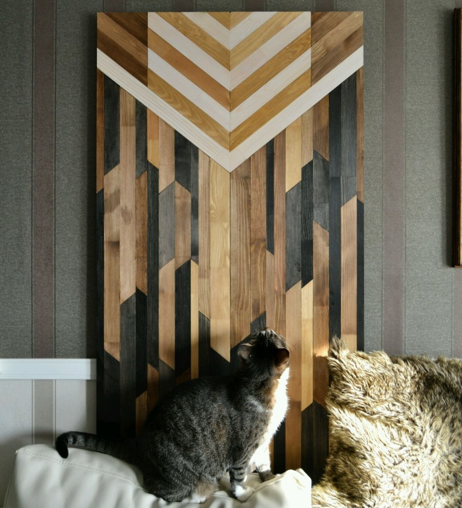 Панно из деревянных реек