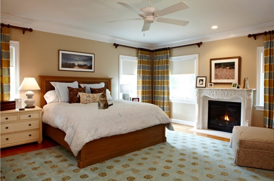 Спальня с 2 окнами угловая