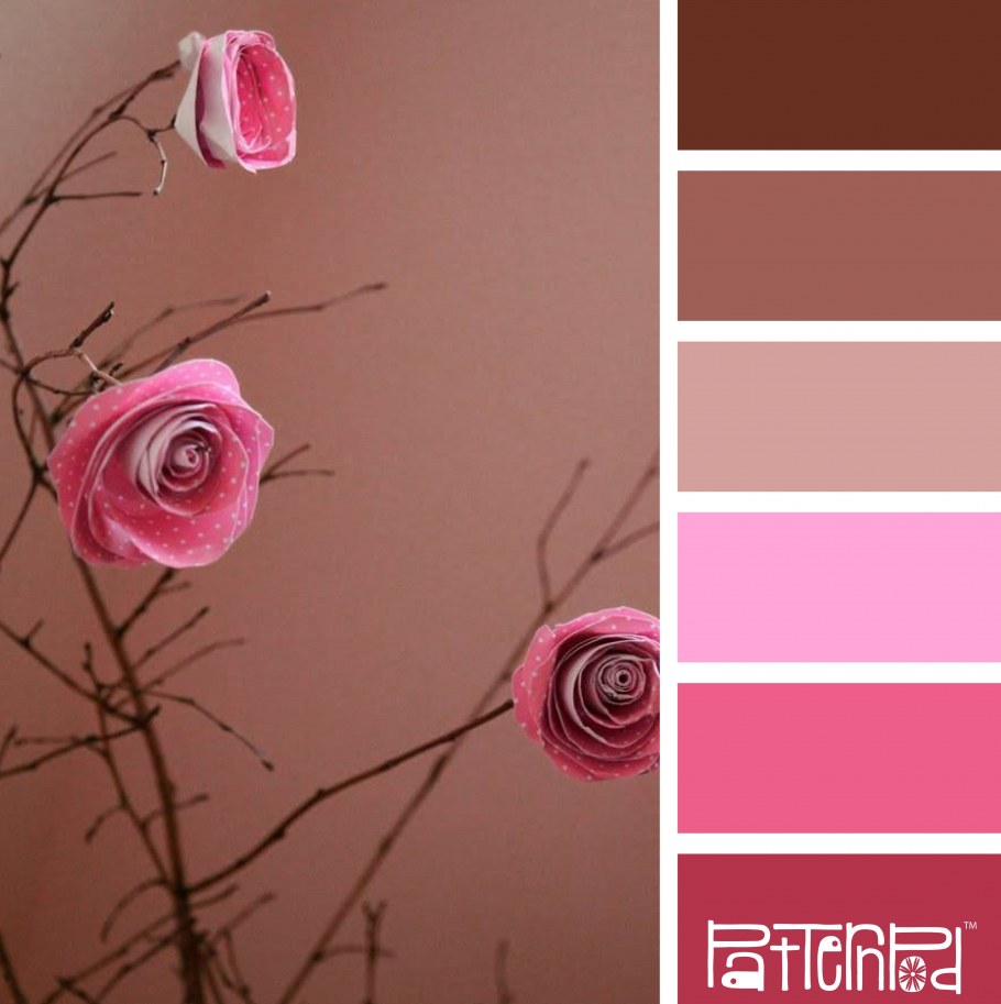 Сочетание розовых оттенков