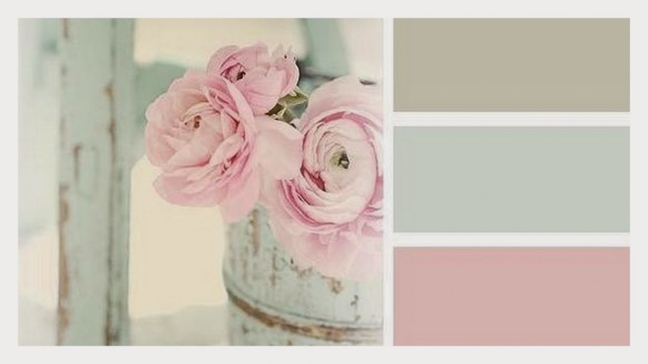 Цветовая гамма в стиле шебби Шик