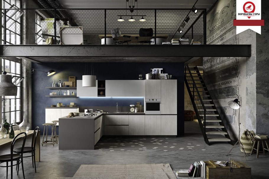 Дом индустриал в стиле лофт