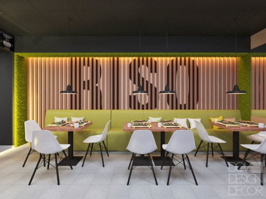 Маленький суши бар интерьер