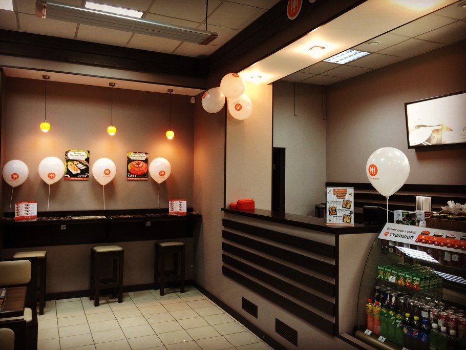 Суши кафе интерьер