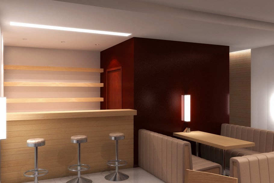 Интерьер японского бистро