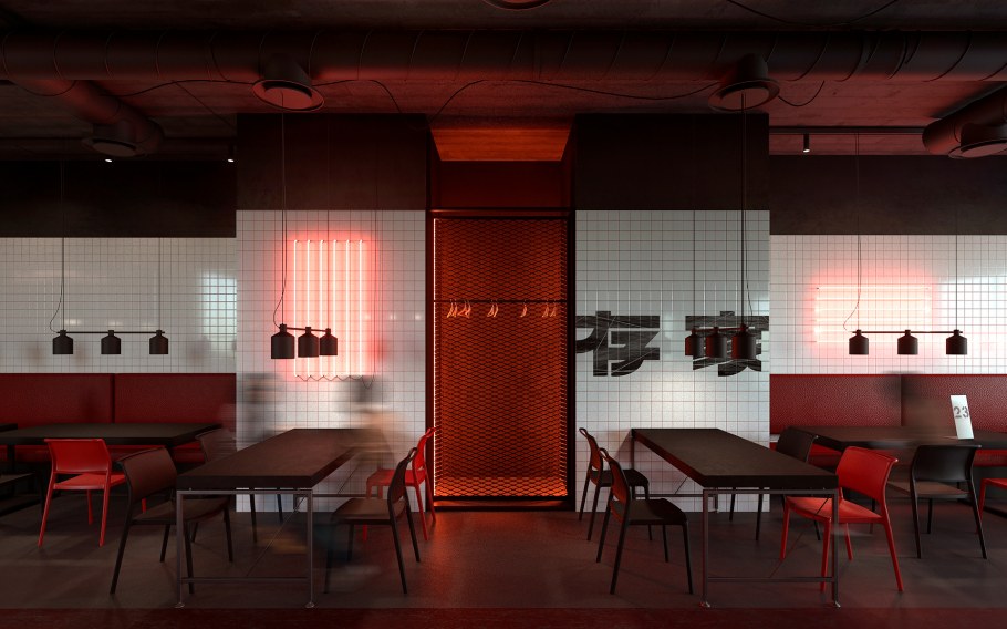 Концепция кафе японской кухни