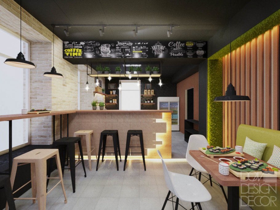 Интерьер кафе суши бара