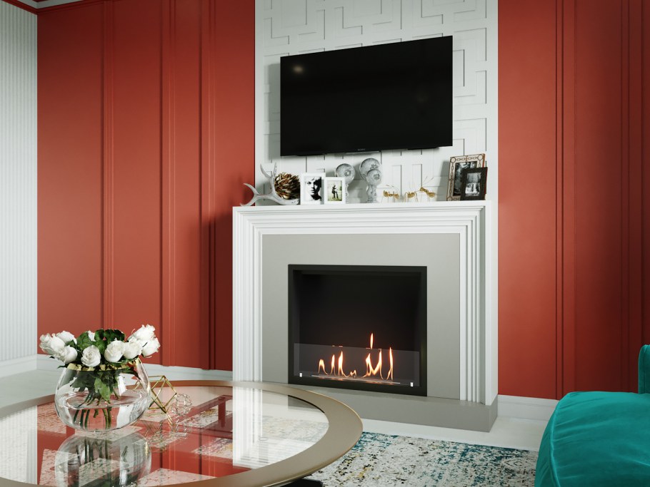 Камин с подарками