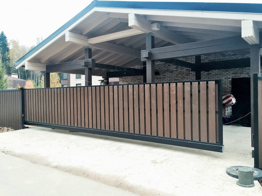 Откатные ворота 9 метров