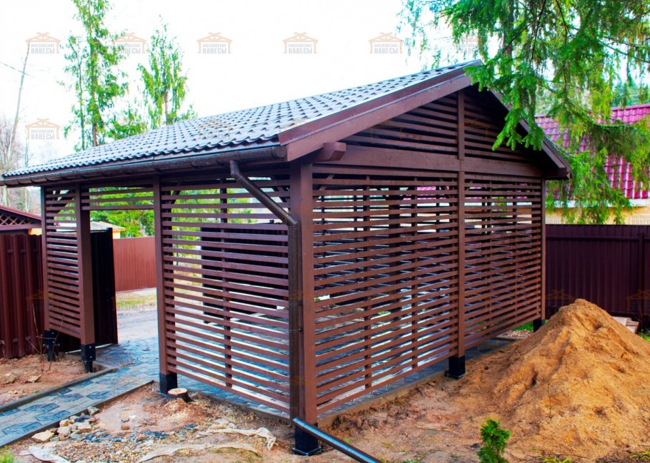 Навес из дерева