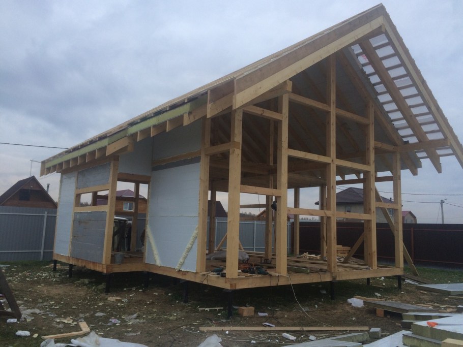 Баня из бруса 150х100 6х3 фундамент