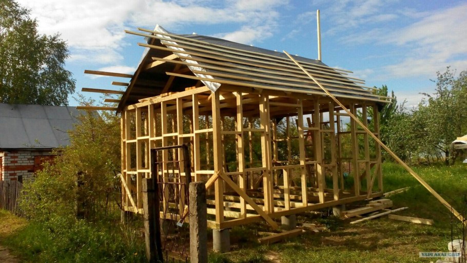 Сарай из фанеры