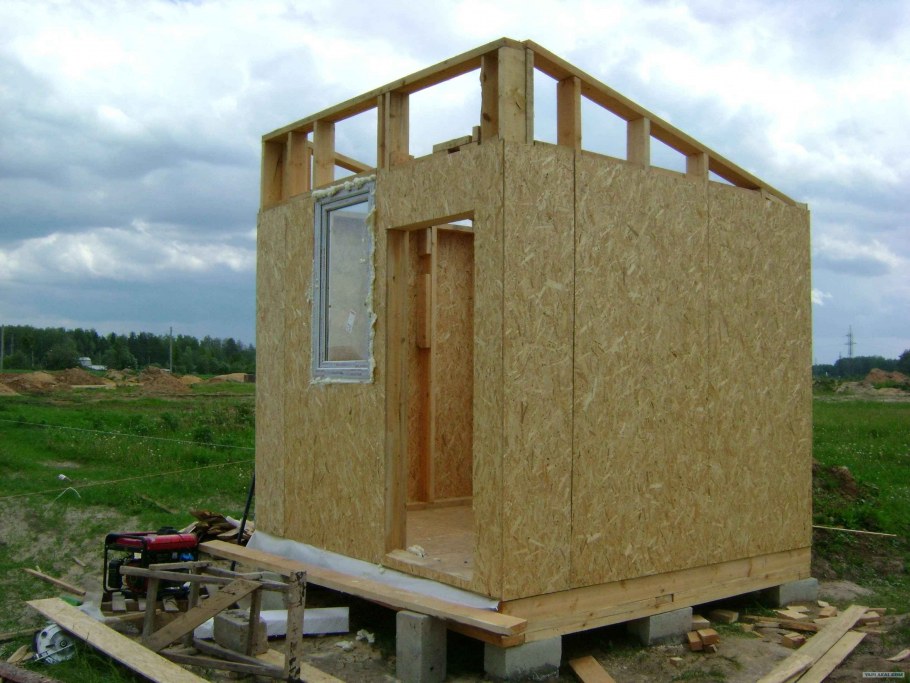 Сарай 3х4 с односкатной крышей