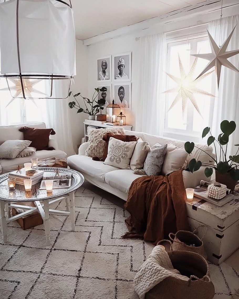 Сканди бохо Шик в интерьере